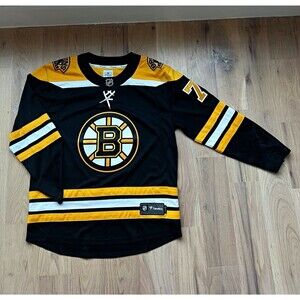 Fanatics Boston Bruins NHL Hockey Jersey Size L Black Gold White